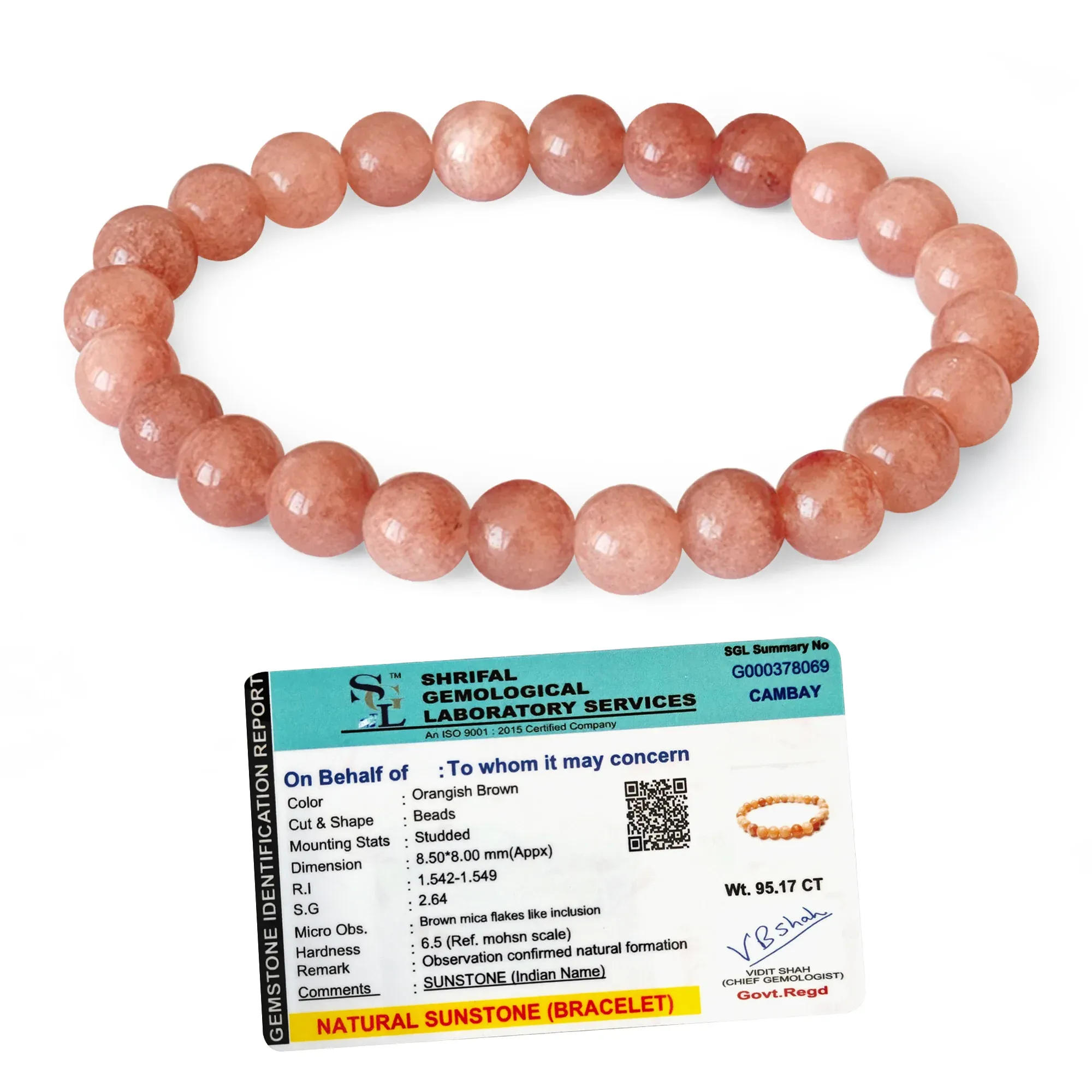 Sunstone Bracelet 1