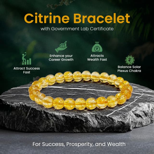 Original Citrine Bracelet with Certificate