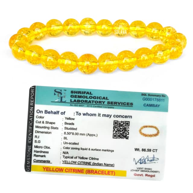 Original Citrine Bracelet with Certificate thumbnail 2