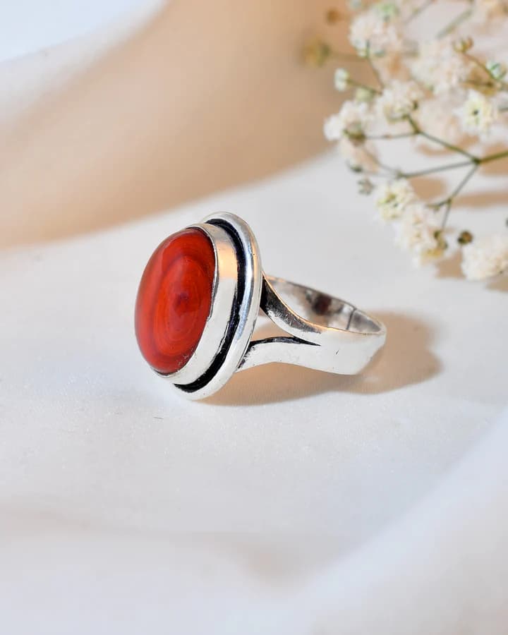 Red Jasper Ring 3